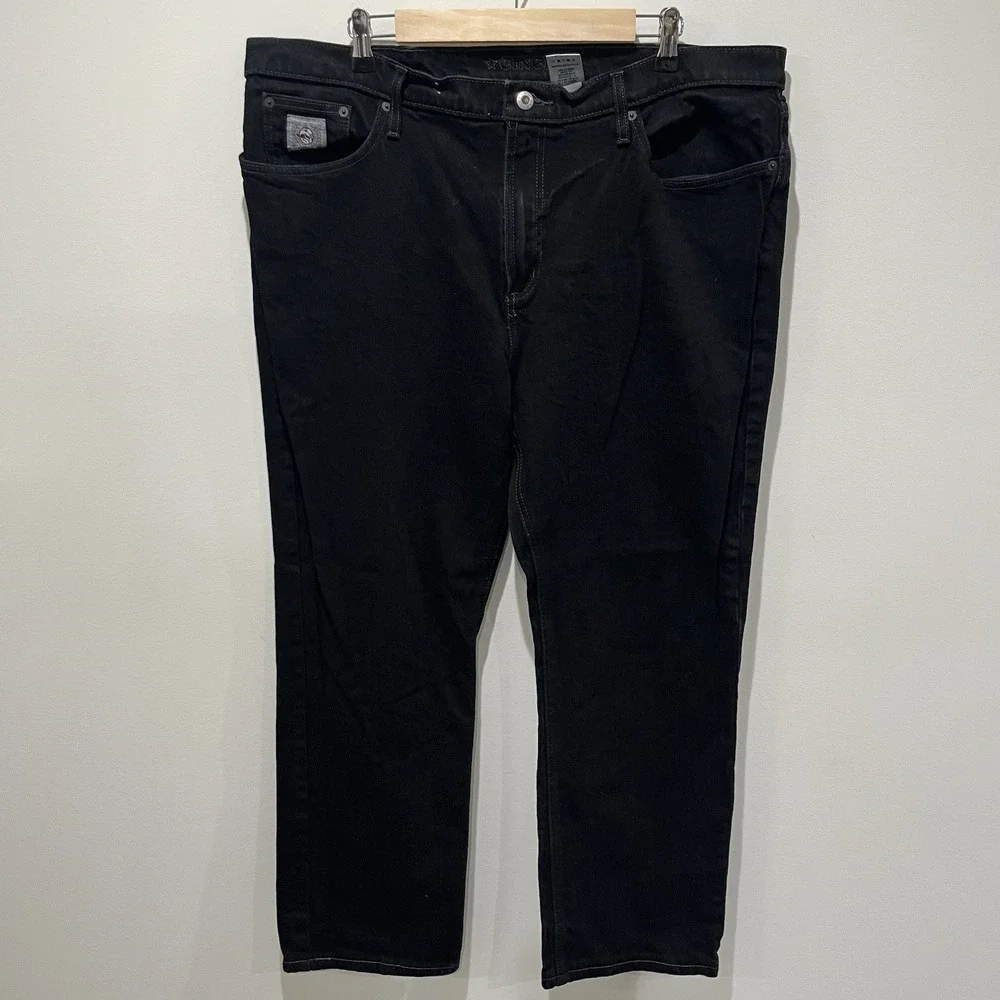 Cinch Slim Fit Silver Label Black‎ Mens Jeans 40/34 Straight Cowboy MB98034012